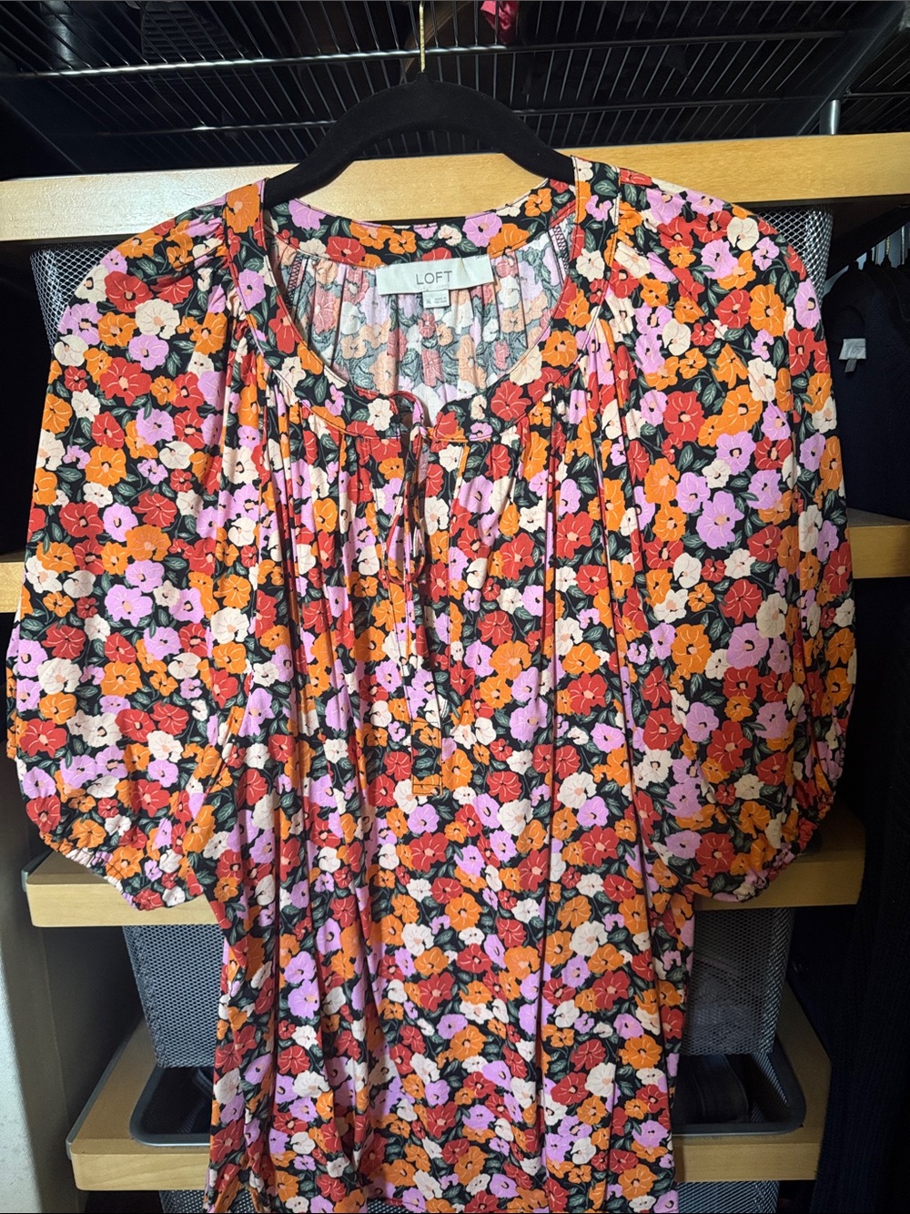 Cotton Flower Print Blouse
